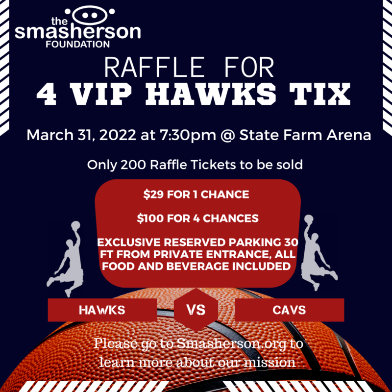 Raffle for 4 VIP Hawks Game Tickets Smasherson